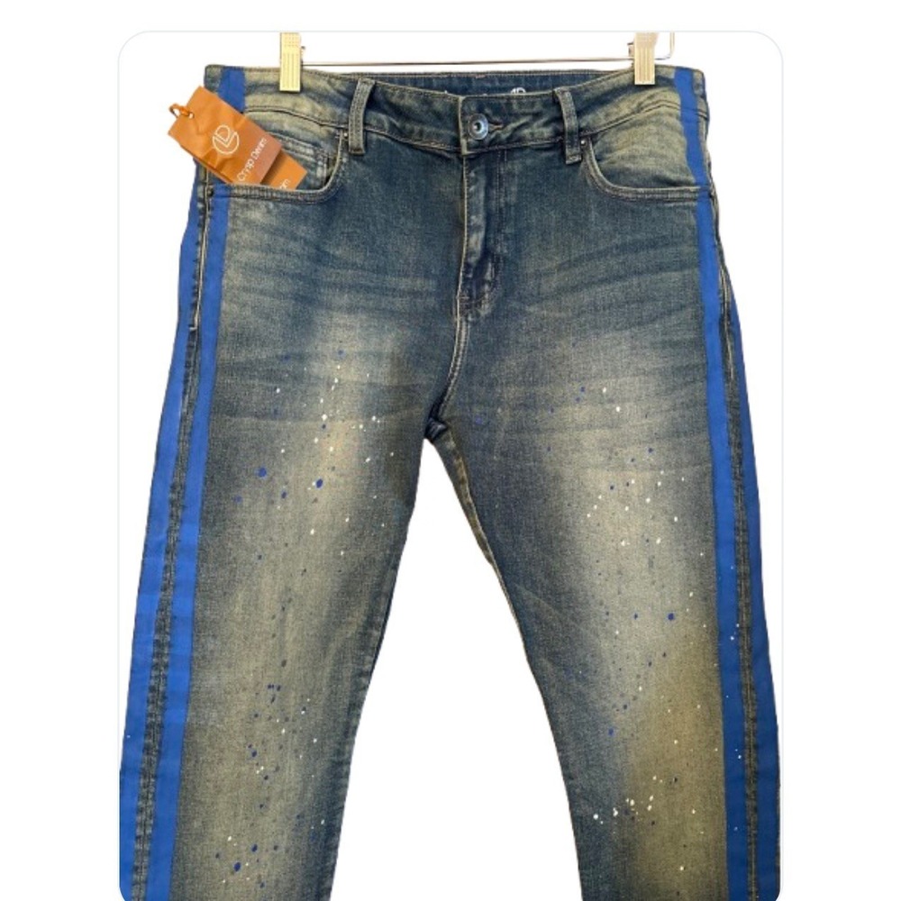 Crysp Denim Jeans Paint Stripes‎ and Splattered NEW w tags 34/32